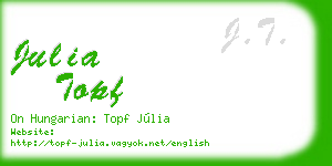 julia topf business card